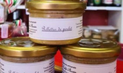 Le Confit d'Ascain - rillettes de poulet fermier Label Rouge-90g, lot de 4