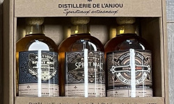 Distillerie de l'Anjou - Coffret de dégustation 3 bouteilles 20cl - Spirit malt + Spirit malt tourbé + Rhum -Produit en Anjou