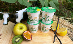 Lait Prairies du Boulonnais - Assortiment Yaourt fermiers brassé aux fruits exotiques x4