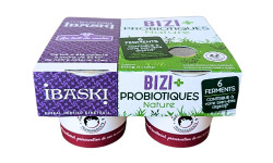 Bastidarra - Ekia - Yaourts  Probiotiques nature 125g x4