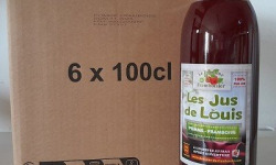 Le Domaine du Framboisier - Les Jus de Louis Pomme/Framboise 100% Pur Jus 6 x 1L