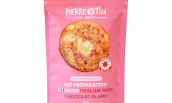 Pierre & Tim Cookies - Kit préparation cookies praline rose chocolat blanc