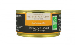 Maison PAPILLON - Artisan depuis 1955 - Terrine BIO de Canard à l'Orange 130g