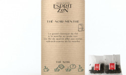 Esprit Zen - Thé Noir "Thé noir Menthe" - menthe - Boite de 20 Infusettes