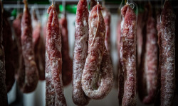 La Ferme du Mas Laborie - Saucisses sèches de porc  au bleu d'Auvergne  -450 g (2 pièces)