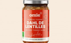Omie - Dhal de lentilles corail bio - tomates et lentilles françaises - 340 g