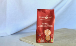 BERRY GRAINES - Mélange quinoa/lentilles corail BIO origine France - sachet 500g x10
