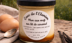 Gaec de l'Elanion - Flan  À La Vanille Sur Son Lit De Caramel En Pot x2