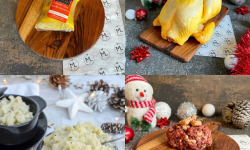 Maison Lascours - Menu Festif Chapon farci Foie Gras - 8 Personnes