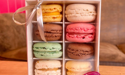 Maison Héron père et filles - Boite de 8 macarons artisanaux