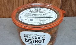Les Bocaux du Bistrot - Farro aux courgettes & émincé de volaille, tomates & spianata