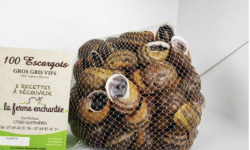 La Ferme Enchantée - 3 filets de 100 escargots Gros Gris vivants jeunés à cuisiner
