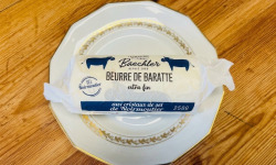 Ferme Sereine en Périgord - Beurre BAECHLER de Baratte pasteurisé X10 - cristaux Sel de Noirmoutier à 82% de MG - 250g - Extr