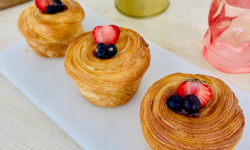 Le Pain d'Hervé - Lot de 3 Cruffins aux Fruits Rouges