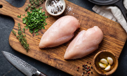 Terres de Bon Sens - Poulet BIO colis découpe cuisses et blancs 800g
