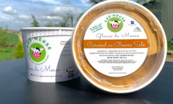 Glaces de Meuse - "Caramel au Beurre Salé" - Crème glacée (360gr x 3)