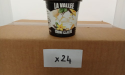 Les Glaces de la Vallée - PACK Mini crèmes glacées Vanille "la Vallée" 24 pots de120 ml