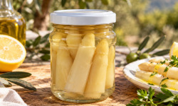 L'OLIVERAIE DU COUDON - POINTES D’ASPERGES BLANCHES EXTRA GROSSES – BOCAL 212 ML