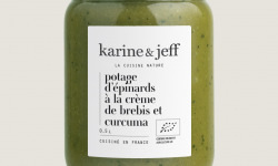 Karine & Jeff - Potage d’épinards à la crème de brebis et curcuma 6x50cl