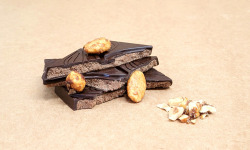 Basile et Téa - Tablette Praliné amande et noisette Noir 72% 100g