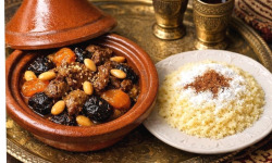Le Paradis d'Escargot - Tajine d'agneau pruneaux abricots amandes pour une personne