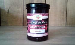 Le Domaine du Framboisier - Confiture allégée en sucre Framboise et Cassis 250g