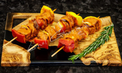 Boucherie Charcuterie Traiteur Lionel Ghérardi - Brochette d'onglet de Bœuf Limousine Label Rouge Marinée à l'échalote  x 2