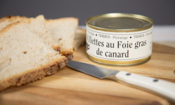 Ferme de Pleinefage - Rillettes au foie gras de canard - Boîte de 190g