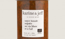 Karine & Jeff - Sauce tomate mijotée au vin blanc et à l'ail 6x200g