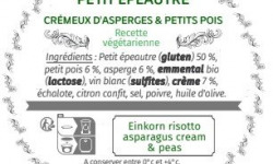 Les Bocaux du Bistrot - Petit épeautre « façon risotto », crémeux d’asperges & petits pois