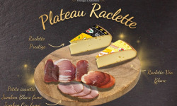Constant Fromages & Sélections - Plateau Raclette - 4/5 personnes - Fromage et Charcuterie