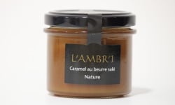 L'AMBR'1 Caramels et Gourmandises - Crème De Caramel Au Beurre Salé Nature - Pot De 130g