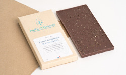 Aurélien Plassard Chocolatier - Tablette noir 66% Poivre de Kampot IGP au sel
