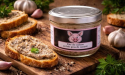 Domaine La Prune - Pâté à l'ail  sur lit de foie gras - 190 g