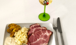 Traiteur Gourmet d'Alsace - Kassler fumé, choucroute, pommes grenailles et Raifort crémeux d'Alsace 500Gr