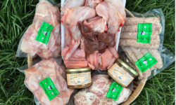 Ferme du Bois de Boulle - Colis de viande de lapin pour 4 personnes