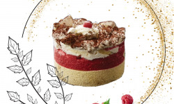 Traiteur Gourmet d'Alsace - Vacherin glacé vanille et framboises 2 pers