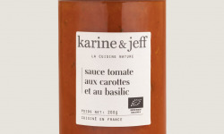 Karine & Jeff - Sauce tomate aux carottes et au basilic 200g