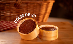 Maison Savary - Fondant au chocolat 120gr Format bois - Colis de 20 unités