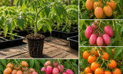 Nature et Saveurs - Ferme Aquaponique et Permacole Astérienne - Plants de tomates petit calibre en grappe – mélange mycorhizé F1