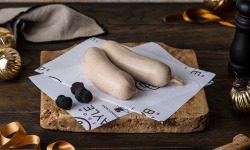 Maison BAYLE - Champions du Monde de boucherie 2016 - Boudin blanc truffé 2 pièces - 2 pers  - Festif - fêtes - Noël