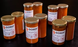 Gobert, l'abricot de 4 générations - Lot découverte 10 pots de confiture d'abricots : bergeron, abricot 60%, miel, romarin, 4 épices