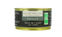 Maison PAPILLON - Artisan depuis 1955 - Terrine BIO de Canard aux Cèpes 130g