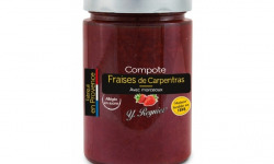 Conserves Guintrand - Compote De Fraise De Carpentras Allégée En Sucres YR - Bocal 327 Ml