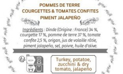 Les Bocaux du Bistrot - Filet de dinde, pomme de terre, courgettes & tomates confites, piment jalapeño