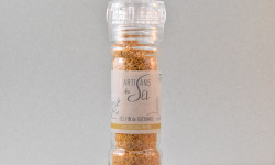 Artisans du Sel - Sel fin de Guérande Curcuma & Poivre Noir de Madagascar – Moulin Rechargeable | Artisans du Sel