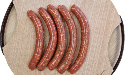 L'Atelier du Loup - SAUCISSE DE SANGLIER AU CURRY MADRAS 80GR SV (par 5)