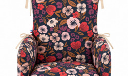 Timouny - Coussin de chaise haute universel Floral – Imperméable