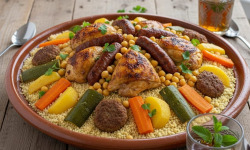 Le Paradis d'Escargot - Couscous 3 viandes fait maison