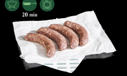 Nemrod - Saucisses de Sanglier nature (Par 4) (130g/pièce - 520g/colis)